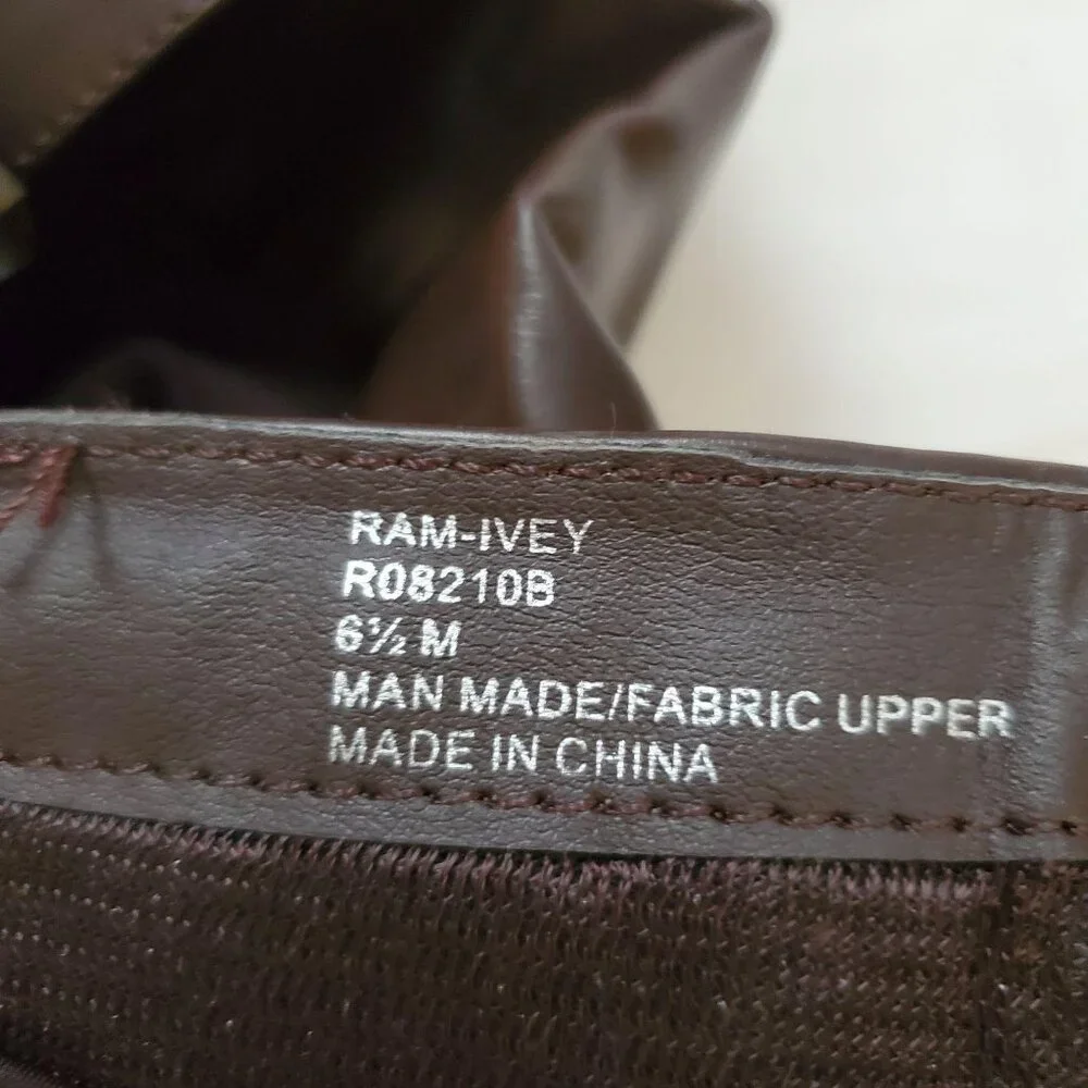 Rampage Women's Ram-Ivey Tall Riding Faux Leather Boots Dark Brown Size 6.5M - Picture 9 of 9